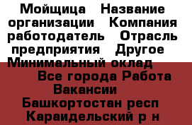 Мойщица › Название организации ­ Компания-работодатель › Отрасль предприятия ­ Другое › Минимальный оклад ­ 17 000 - Все города Работа » Вакансии   . Башкортостан респ.,Караидельский р-н